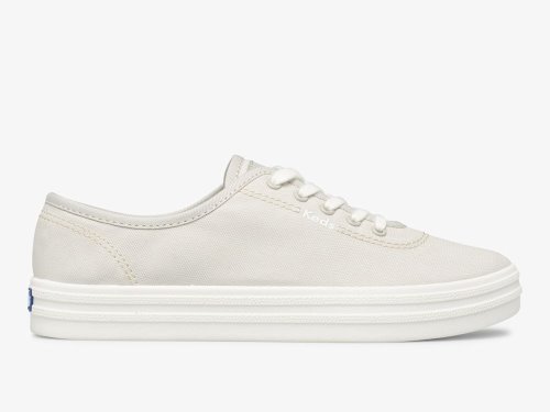 Keds Breezie Canvas Ženske Lace Up Shoes Sive | RS-56464