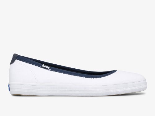 Keds Bryn Canvas Ženske Slip On Sneakers Bijele | RS-73163