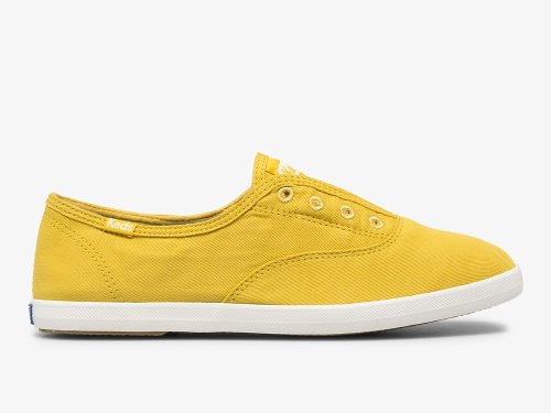 Keds Chillax Washable Feat. Organic Cotton Ženske Slip On Sneakers Žute | RS-52771