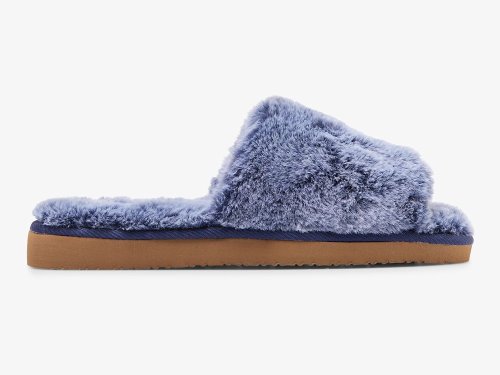 Keds Fuzzy Slide Slipper Ženske Papuče Plave | RS-07587