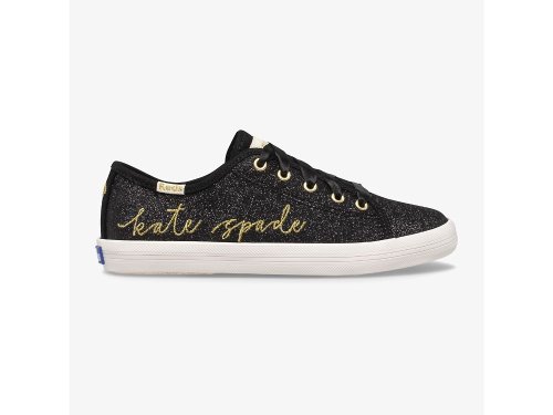 Keds Kate Spade New York Kickstart Glitter Djevojke Patike Crne | RS-03720