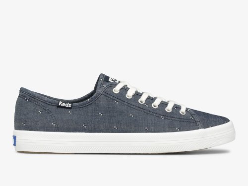 Keds Kickstart Dobby Jacquard Ženske Tenisice Tamnoplave | RS-48145