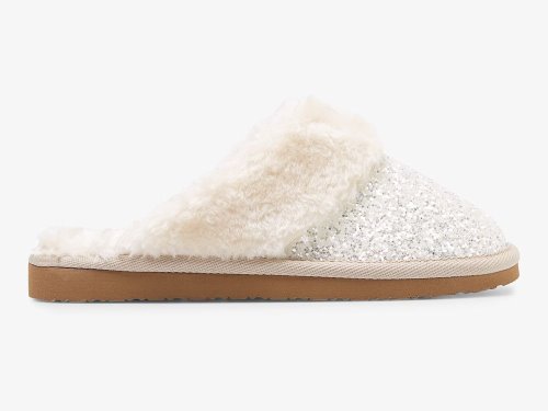 Keds Mule Slipper Glitter Ženske Papuče Bijele | RS-29826