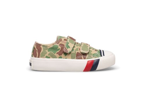 Keds Royal Lo HL Dječaci Slip On Sneakers Maskirne Maslinasto Zelene | RS-29575