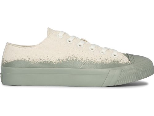 Keds Royal Lo Spray Foxing Ženske Lace Up Shoes Bež Zelene | RS-26525