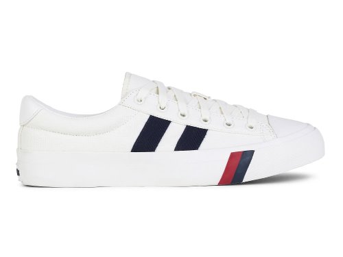 Keds Royal Plus Canvas Muške Patike Bijele Tamnoplave | RS-89232