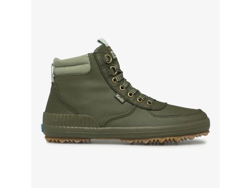 Keds Scout Boot III Water Resistant Twill Ženske Čizme Maslinasto Zelene | RS-28021