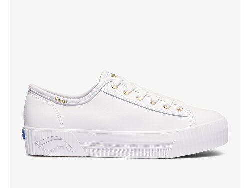 Keds Triple Kick AMP Koža Ženske Koža Sneakers Bijele | RS-31376