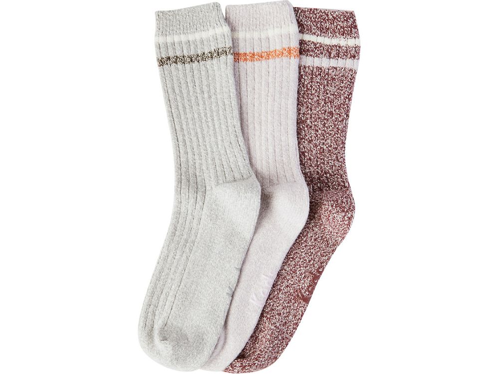 Keds 3 Pk Crew Boot Socks Ženske Čarape Svijetlo Ljubičaste | RS-84128