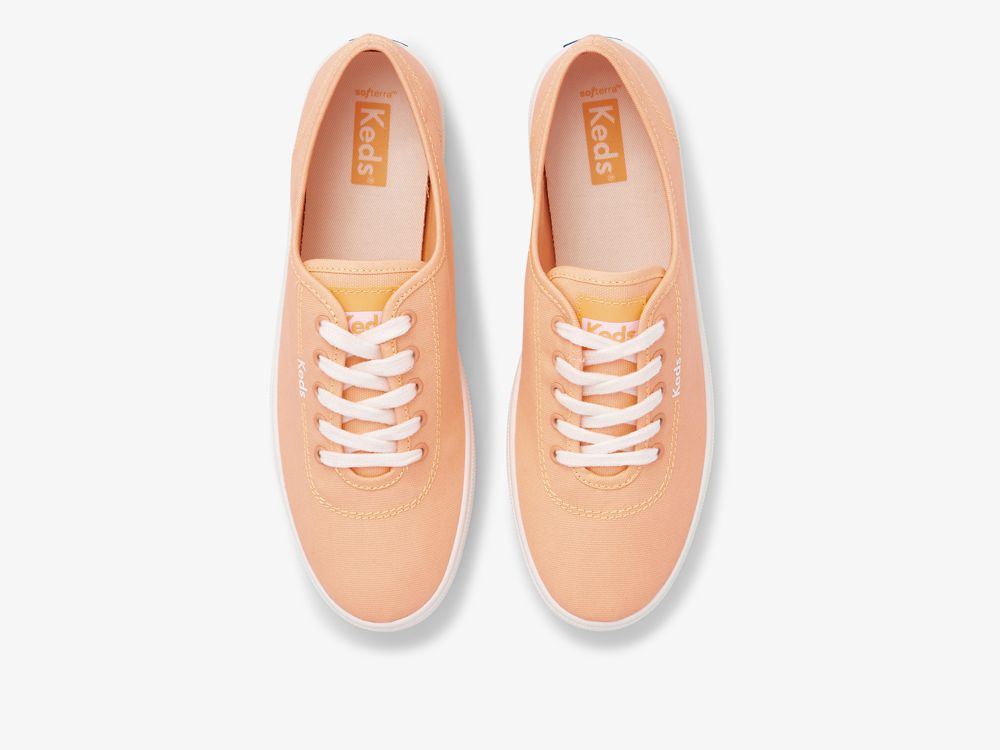 Keds Breezie Canvas Neon Ženske Lace Up Shoes Koraljne | RS-23730