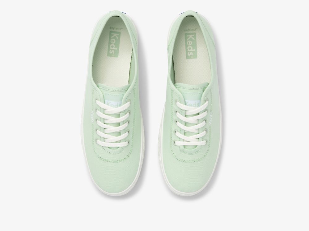 Keds Breezie Canvas Ženske Lace Up Shoes Menta | RS-05123