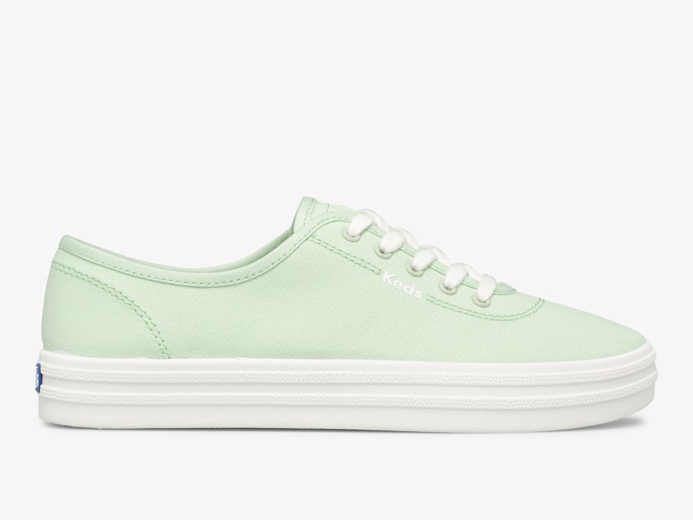 Keds Breezie Canvas Ženske Lace Up Shoes Menta | RS-05123