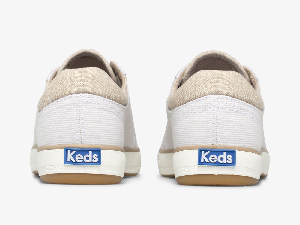 Keds Center II Chambray Stripe Ženske Lace Up Shoes Bež | RS-23667