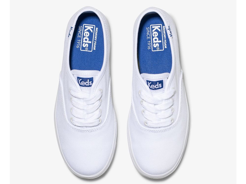 Keds Champion CVO Sneaker Canvas Djevojke Patike Bijele | RS-58584