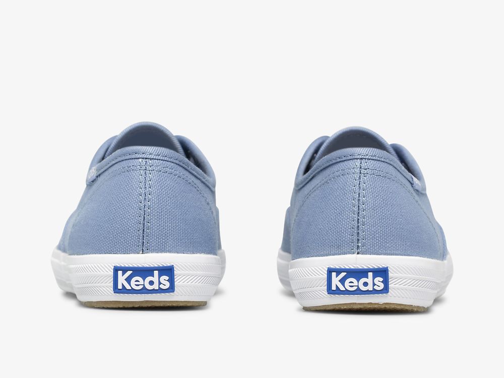 Keds Champion Canvas Washable Ženske Lace Up Shoes Plave | RS-49975