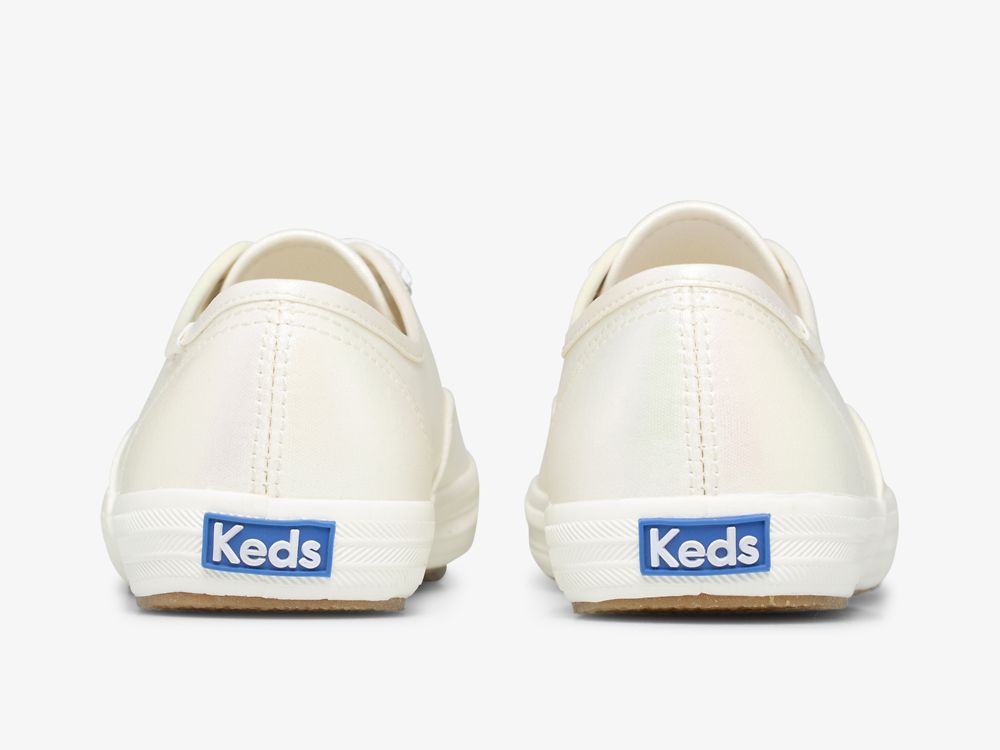 Keds Champion Iridescent Canvas Ženske Lace Up Shoes Bijele Visebojne | RS-88370