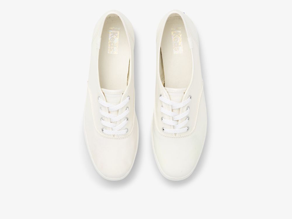 Keds Champion Iridescent Canvas Ženske Lace Up Shoes Bijele Visebojne | RS-88370