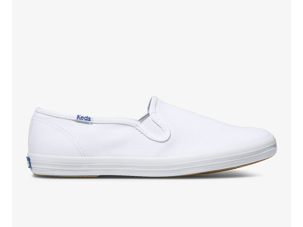 Keds Champion Slip On Ženske Slip On Sneakers Bijele | RS-33621