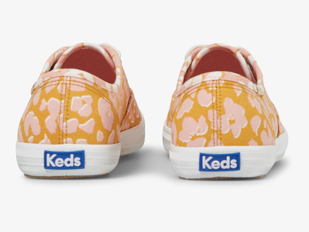 Keds Champion Spot Print Ženske Lace Up Shoes Žute Roze | RS-10134