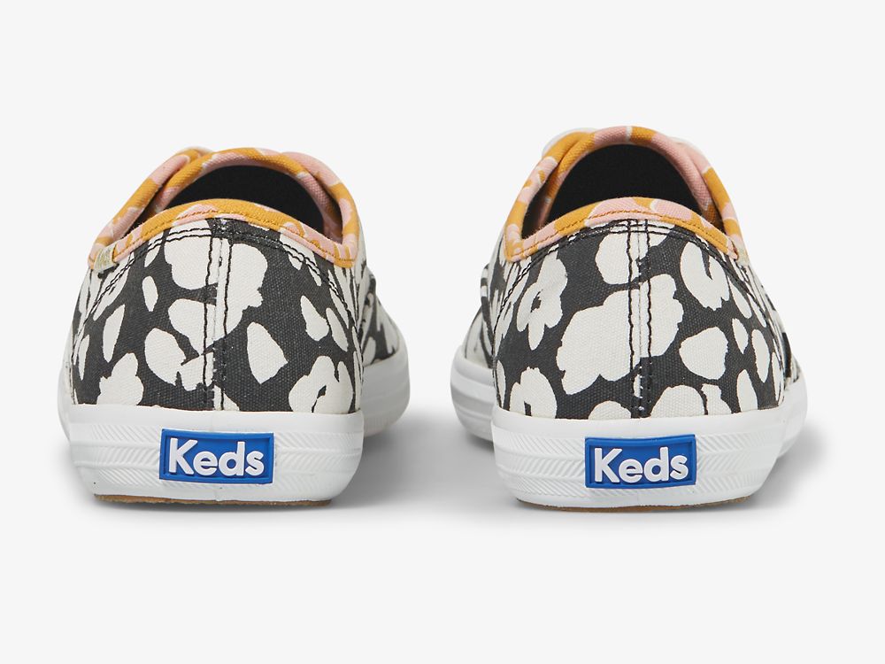 Keds Champion Spot Print Ženske Lace Up Shoes Crne Bijele | RS-60333