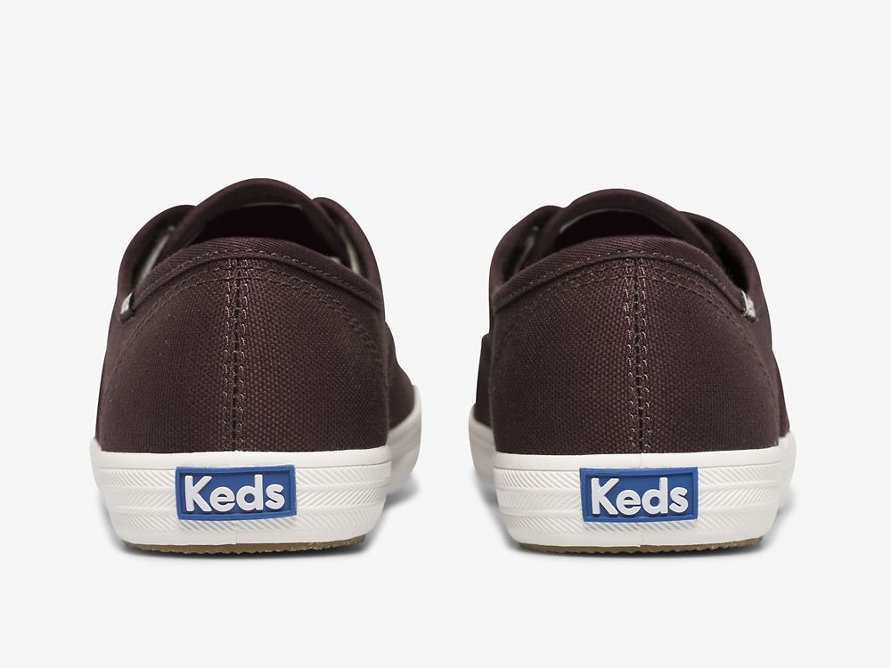 Keds Champion Washable Feat. Organic Canvas Ženske Lace Up Shoes Bordo | RS-96591