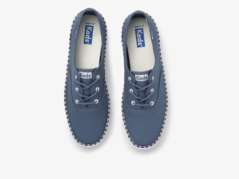 Keds Champion Wave Ženske Lace Up Shoes Tamnoplave | RS-29949