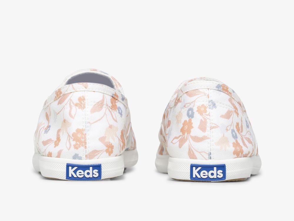 Keds Chillax Femme Floral Twill Ženske Slip On Sneakers Bijele Visebojne | RS-00739