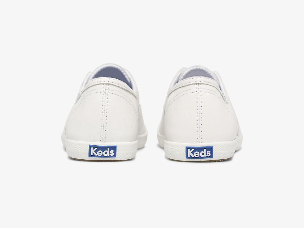 Keds Chillax Koža Ženske Koža Sneakers Bijele | RS-62575