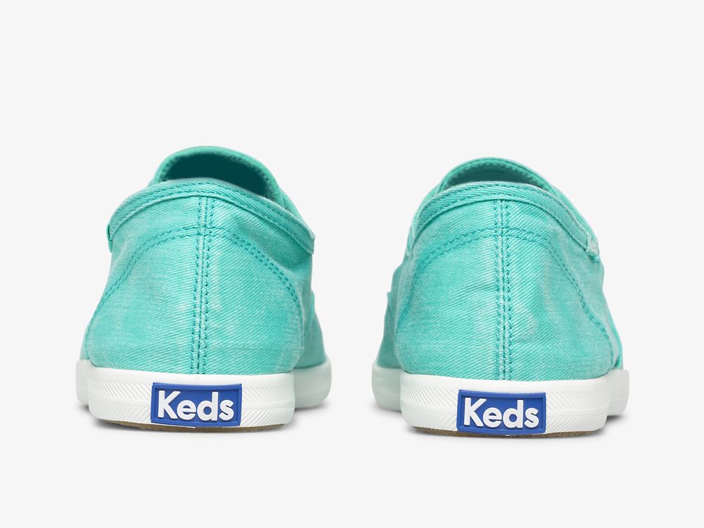 Keds Chillax Neon Twill Washable Ženske Slip On Sneakers Tirkizne | RS-82232