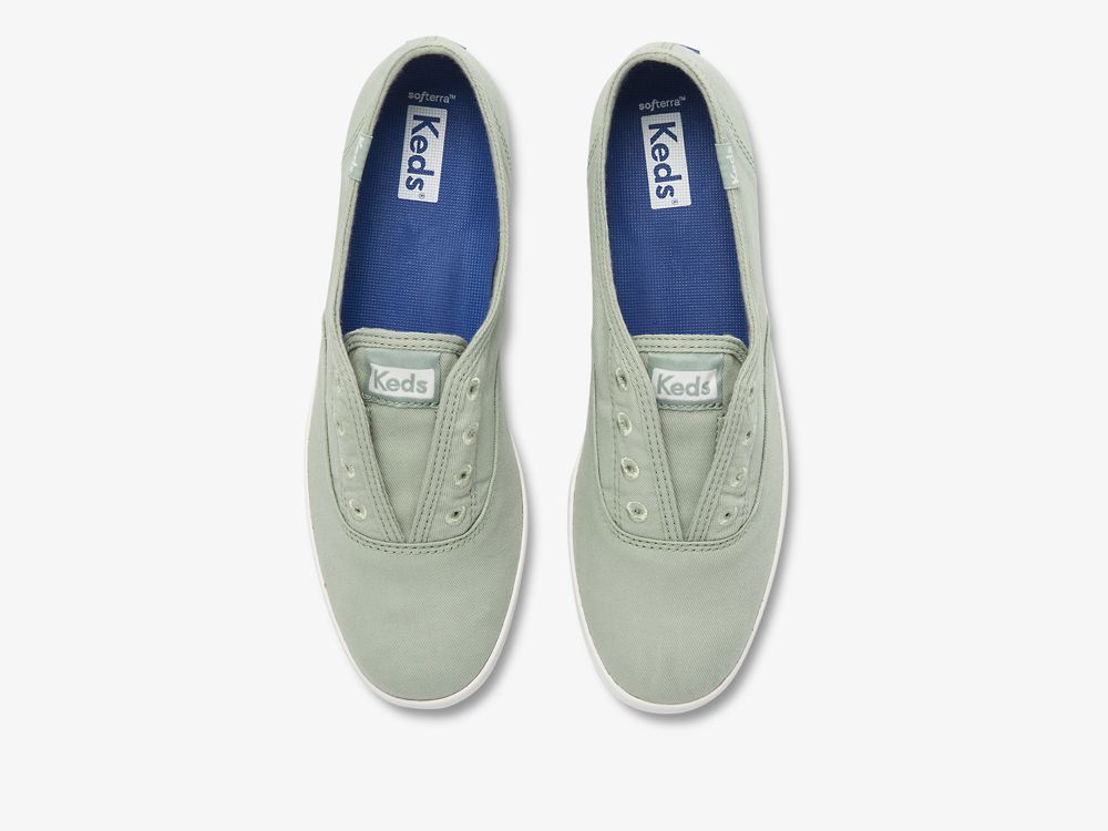 Keds Chillax Washable Feat. Organic Cotton Ženske Slip On Sneakers Menta | RS-34534