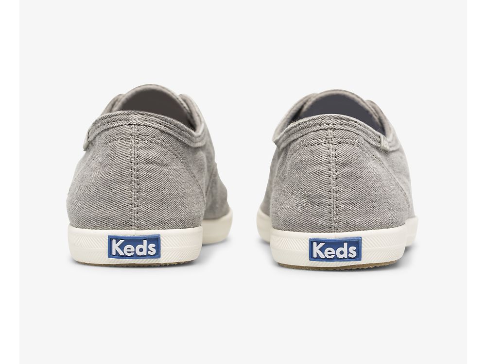 Keds Chillax Washable Feat. Organic Cotton Ženske Slip On Sneakers Sive | RS-60670