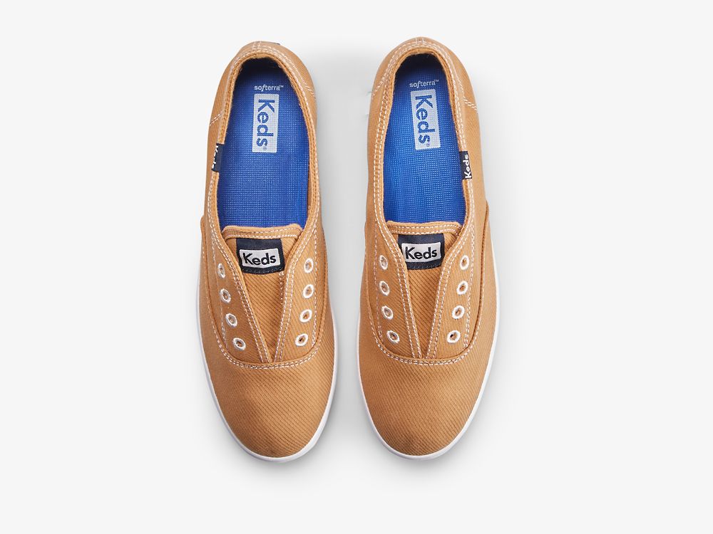 Keds Chillax Workwear Ženske Slip On Sneakers Smeđe | RS-79592