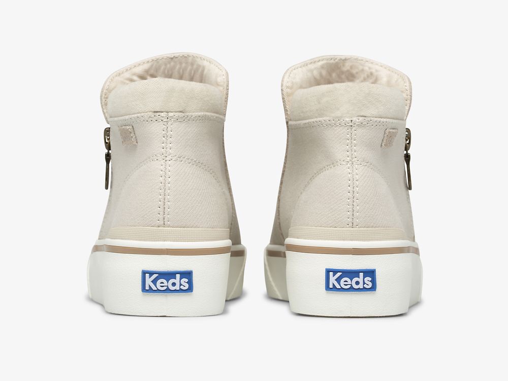 Keds Cooper Zip Bootie Ženske Čizme Bež | RS-13220