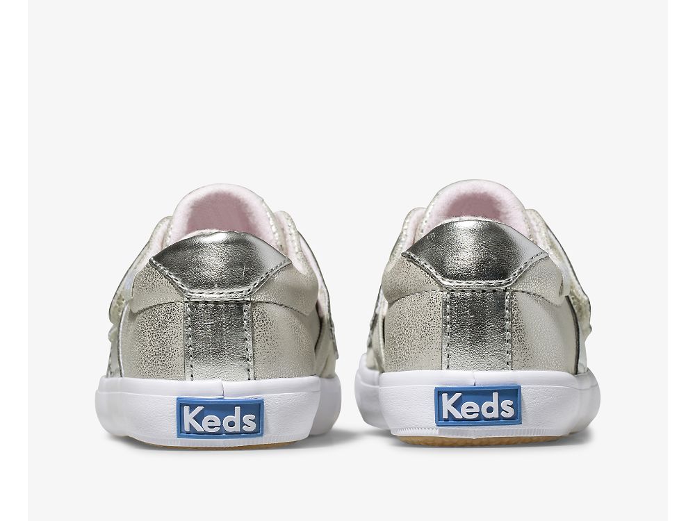 Keds Courtney HL Djevojke Slip On Sneakers Srebrne | RS-31690