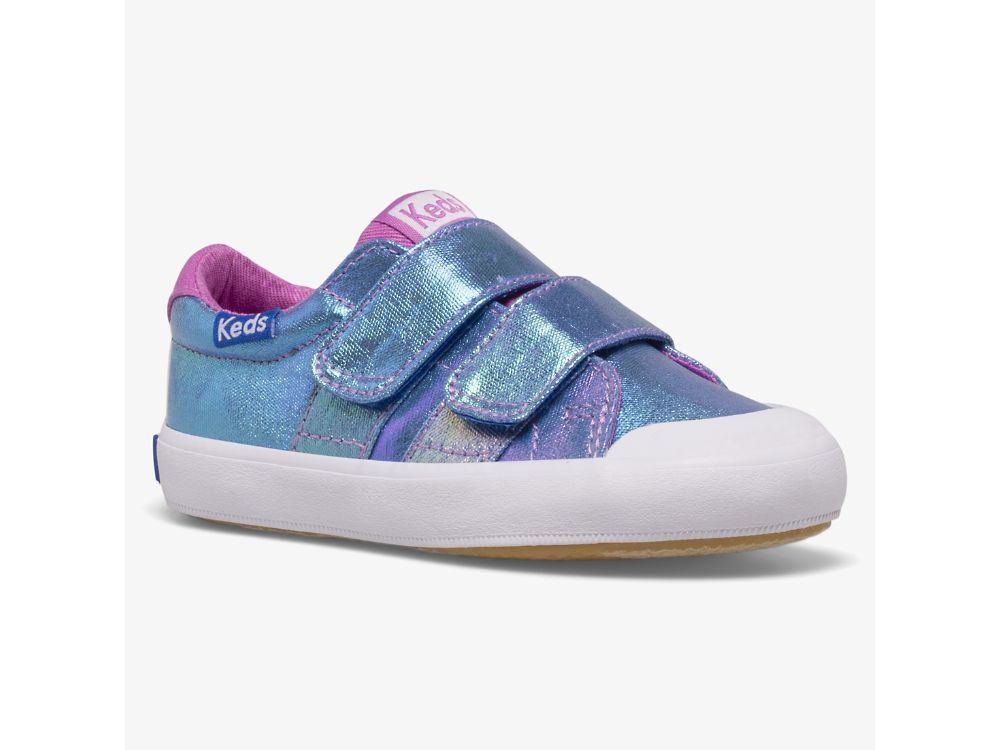 Keds Courtney HL Djevojke Slip On Sneakers Plave Visebojne | RS-75111