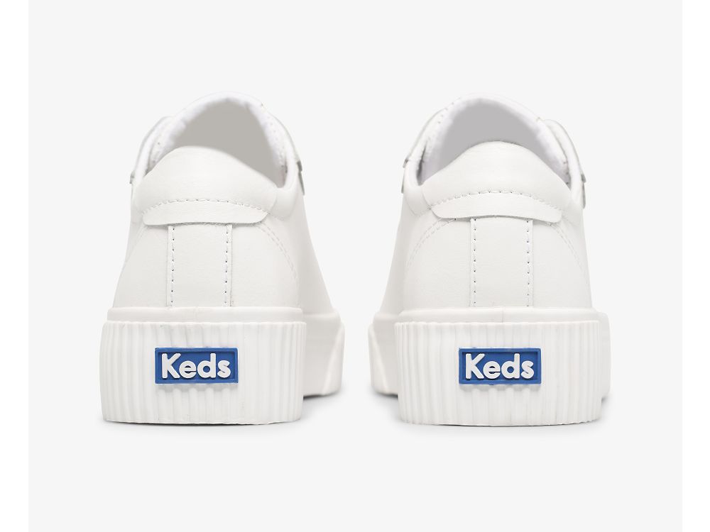 Keds Crew Kick Alto Koža Ženske Koža Sneakers Bijele | RS-97203