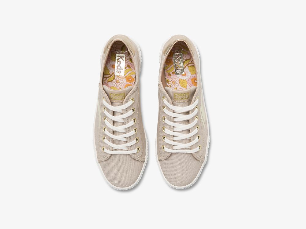 Keds Crew Kick Alto Soft Twill Ženske Lace Up Shoes Smeđe | RS-20797