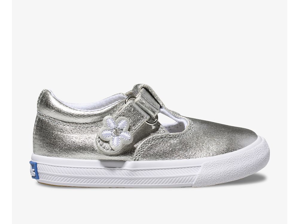 Keds Daphne Djevojke Slip On Sneakers Srebrne | RS-02249