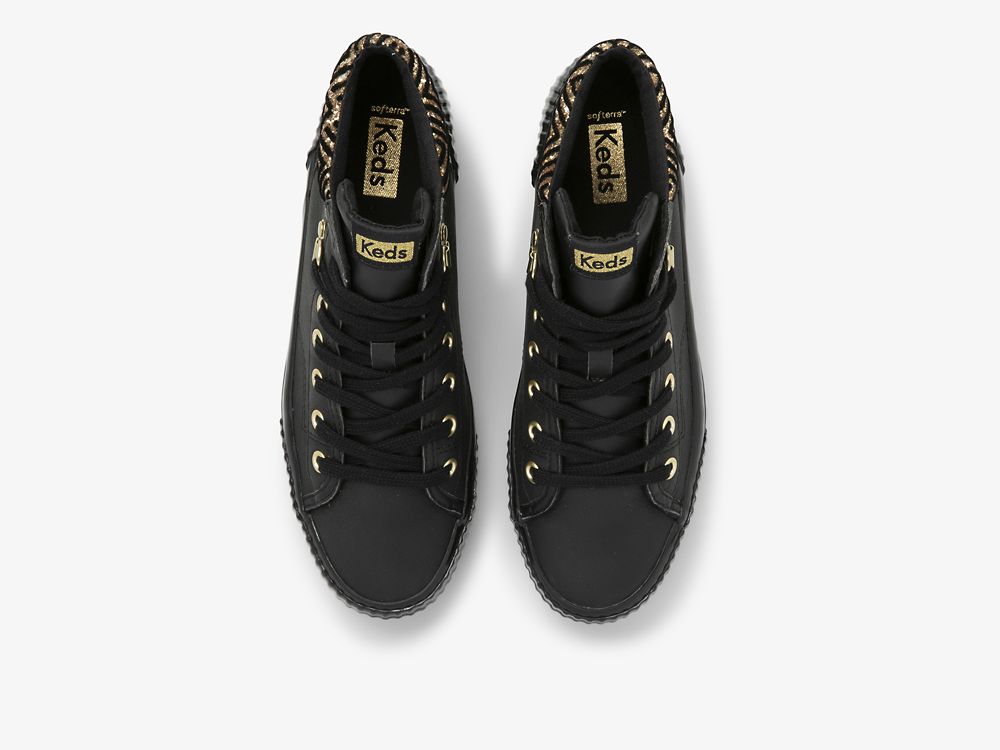 Keds Demi Mid TRX Dazzle Ženske Lace Up Shoes Crne | RS-05800