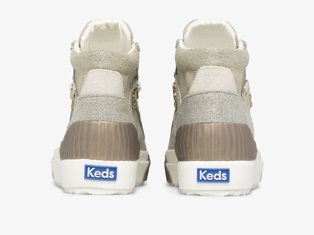 Keds Demi TRX Mid Metallic Canvas Ženske Lace Up Shoes Bakrene | RS-64747