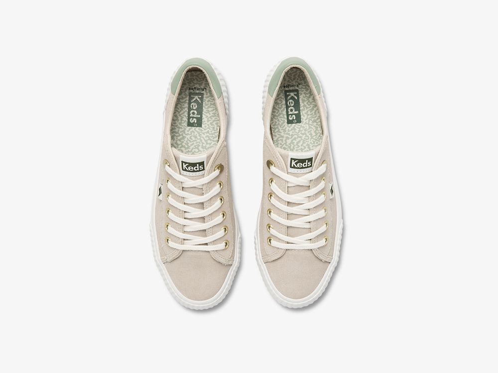 Keds Demi TRX Suede Ženske Lace Up Shoes Bež | RS-04864