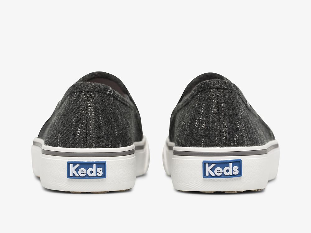 Keds Double Decker Speckle Jersey Ženske Slip On Sneakers Sive | RS-59115