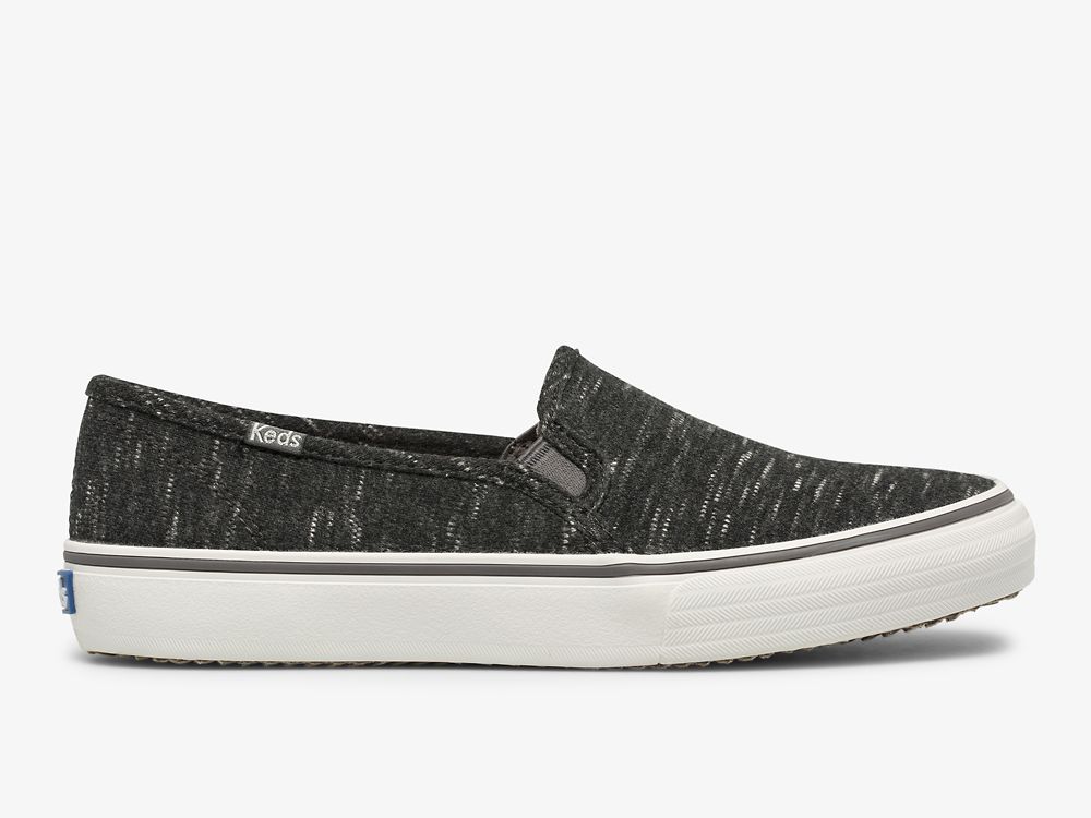 Keds Double Decker Speckle Jersey Ženske Slip On Sneakers Sive | RS-59115