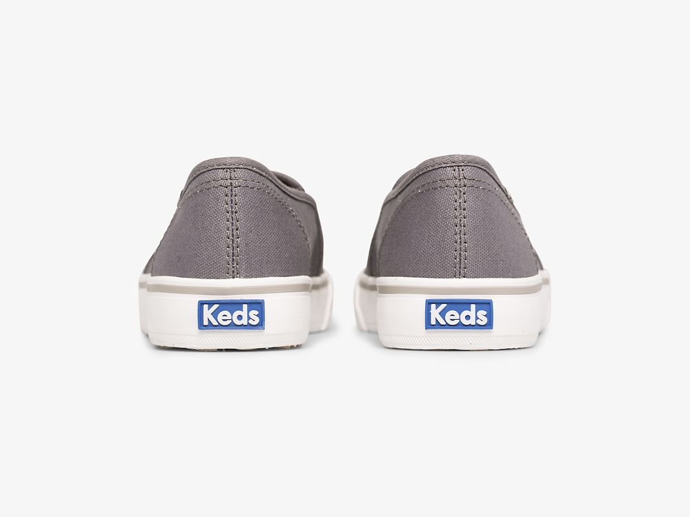 Keds Double Decker Washable Canvas Ženske Slip On Sneakers Sive | RS-03846