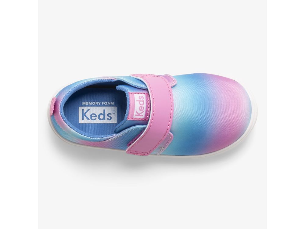 Keds Finlee Flex Djevojke Slip On Sneakers Roze Plave | RS-88290