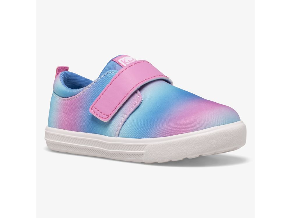 Keds Finlee Flex Djevojke Slip On Sneakers Roze Plave | RS-88290