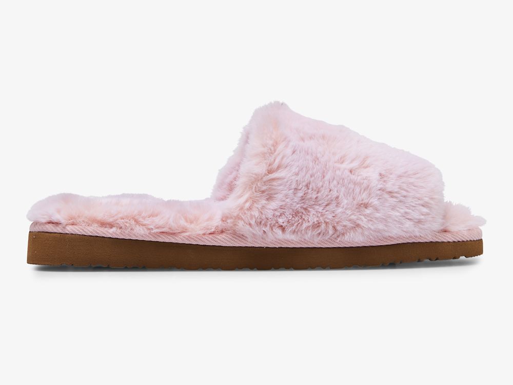 Keds Fuzzy Slide Slipper Ženske Papuče Roze | RS-57253