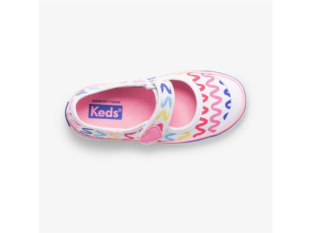 Keds Harper Djevojke Mary Jane Shoes Bijele | RS-02441