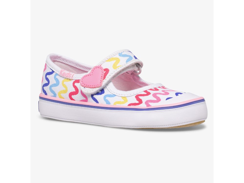 Keds Harper Djevojke Mary Jane Shoes Bijele | RS-02441