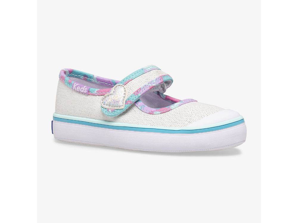 Keds Harper Djevojke Mary Jane Shoes Bijele Visebojne | RS-41255